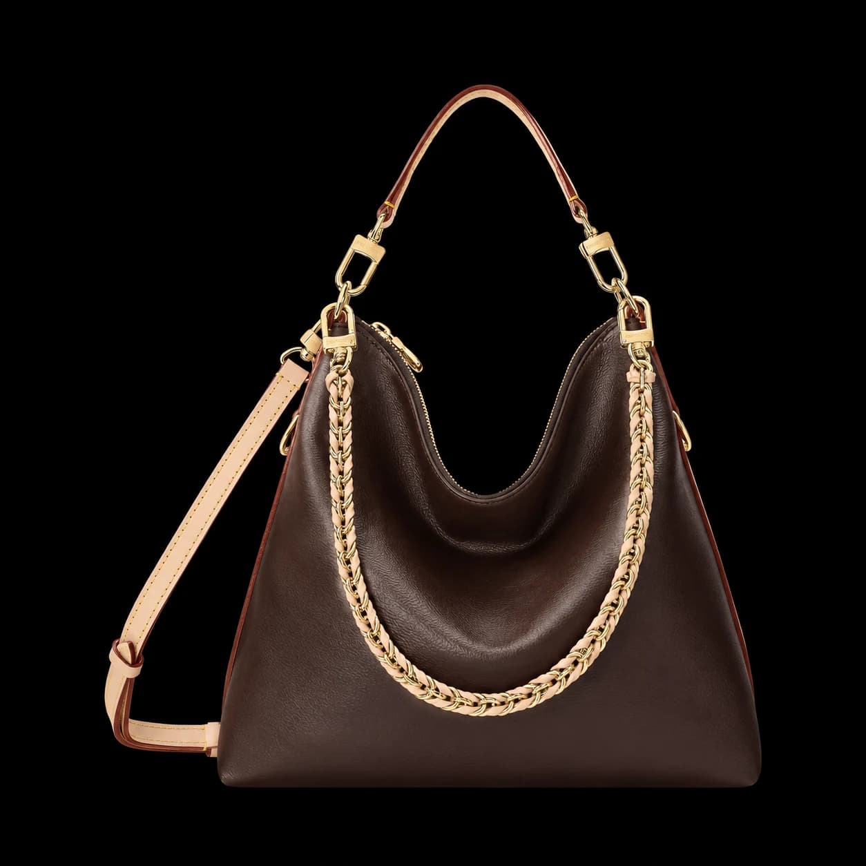 Brown Leather Hobo Bag
