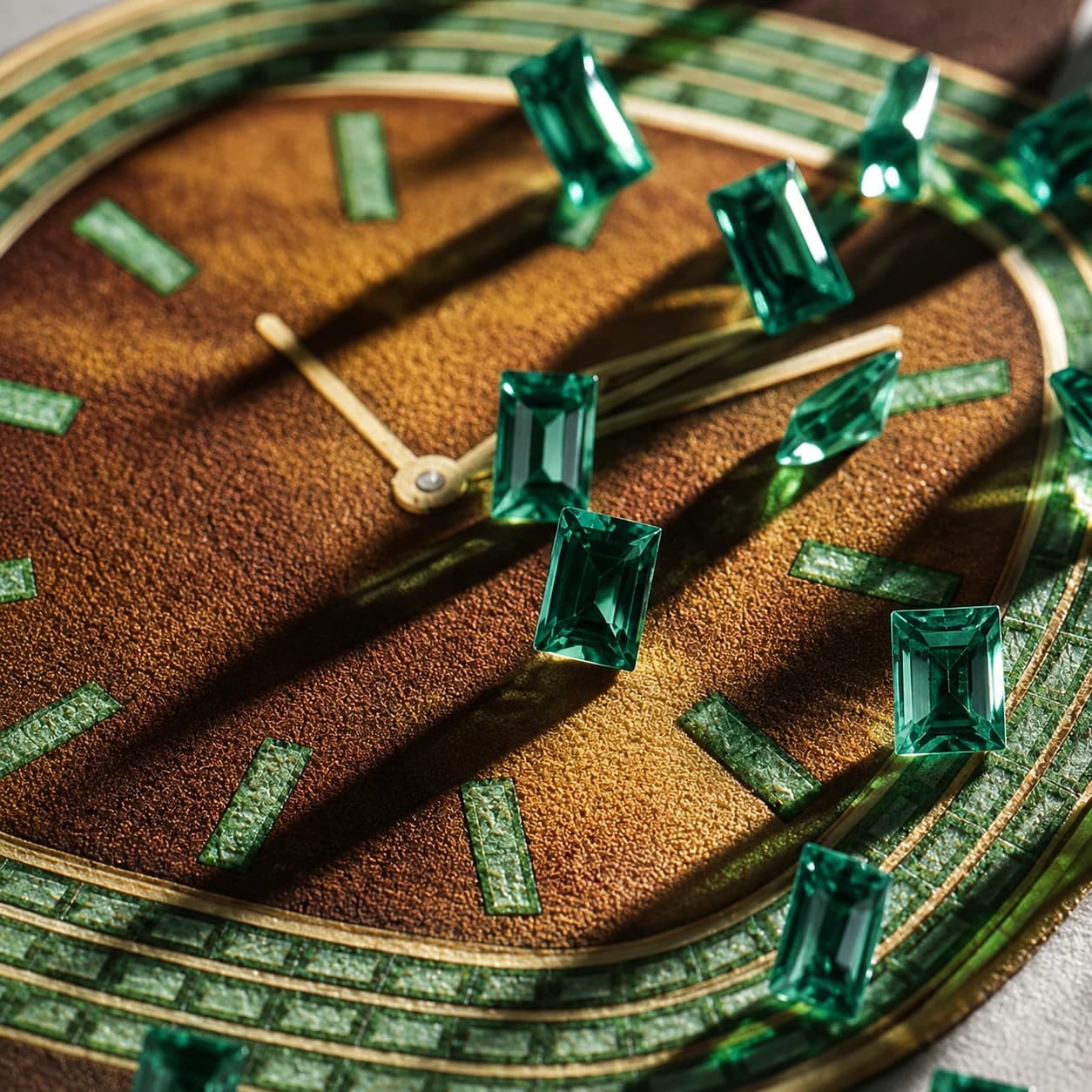 Emerald Gemstone Timepiece