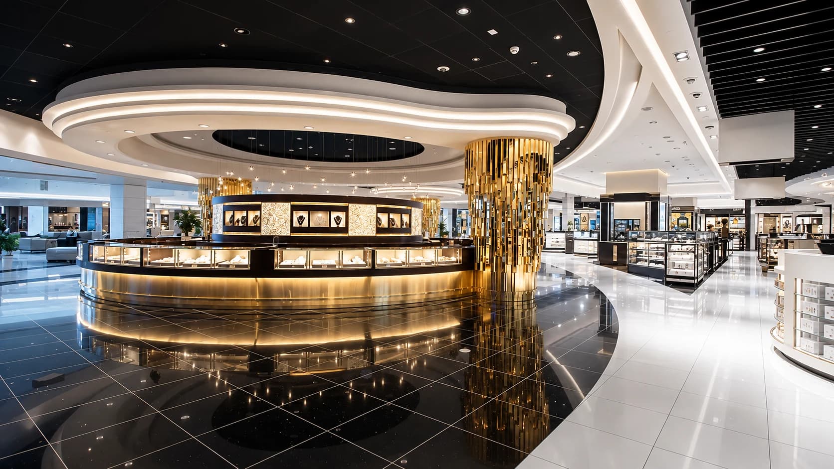 Opulent Jewelry Showroom